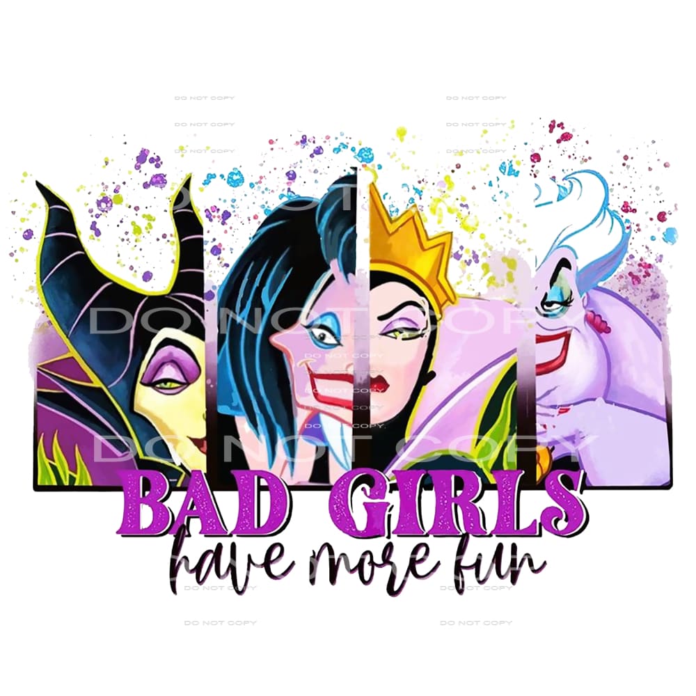 bad girls have more fun #4919 Sublimation transfers - Heat