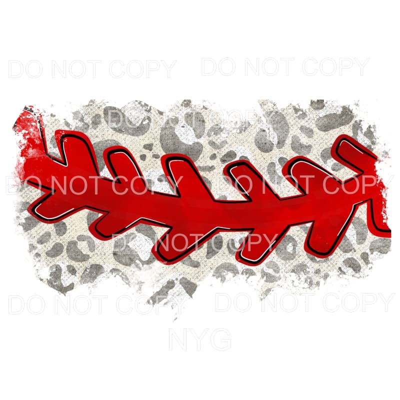 Baseball Stitch Leopard Sheet Sublimation transfers - Heat