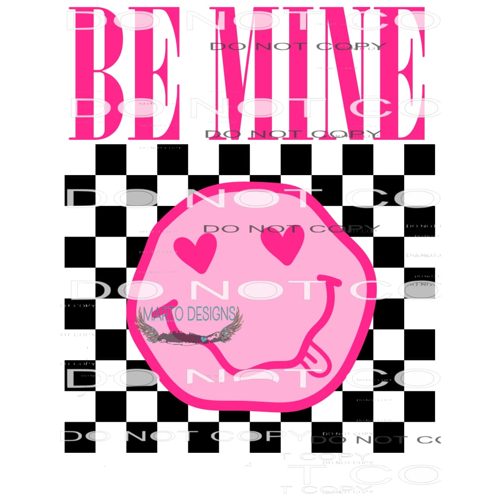 Be Mine Smiley #8878 Sublimation transfers - Heat Transfer