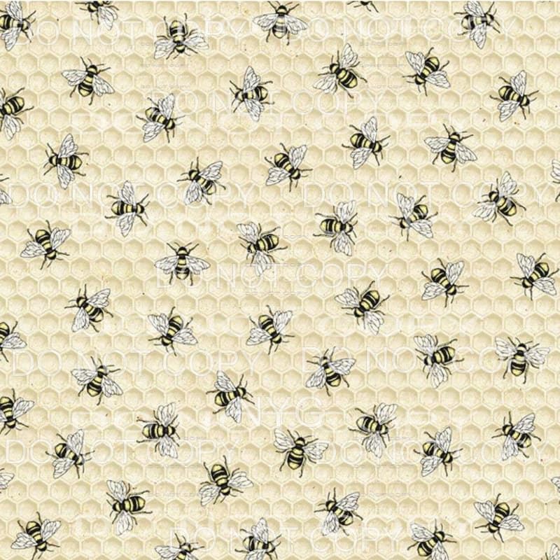 Bee Honeycomb Sheet Sublimation transfers - 13 x 9 inches -