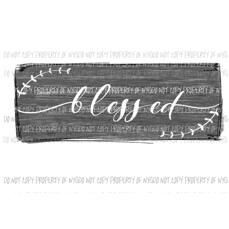 blessed wood board Sublimation transfers Heat Transfer