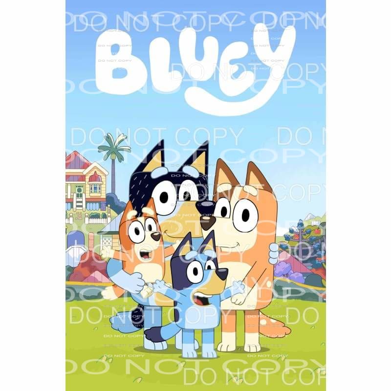 Bluey Cartoon Characters #152 Sublimation transfers - Heat