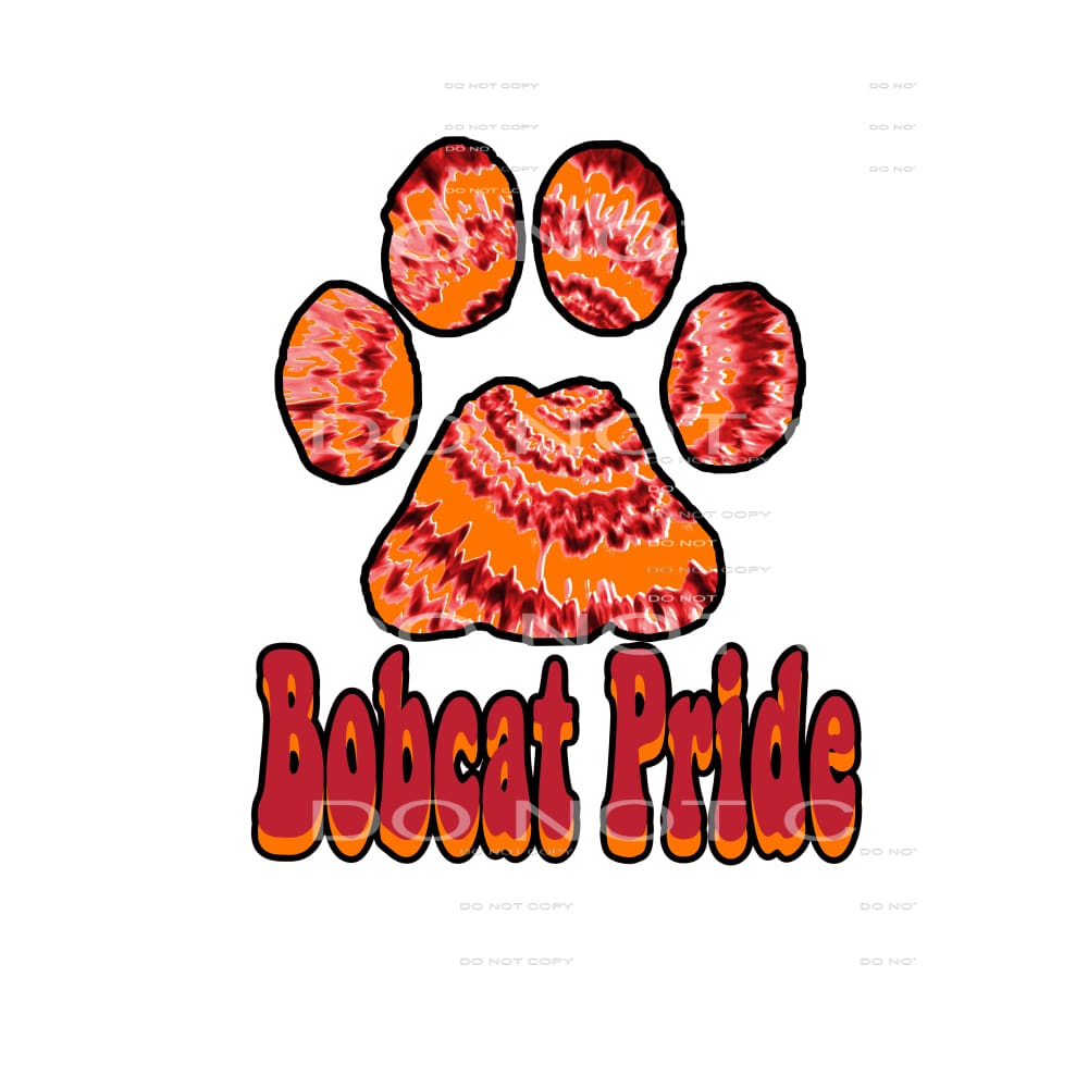 bobcat pride tie dye # 33367 Sublimation transfers - Heat