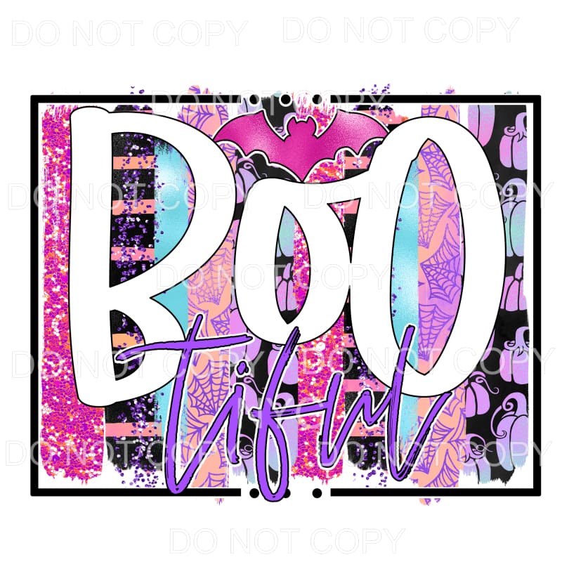 Bootiful Pink Purple Spider Web Pumpkins Glitter Brush