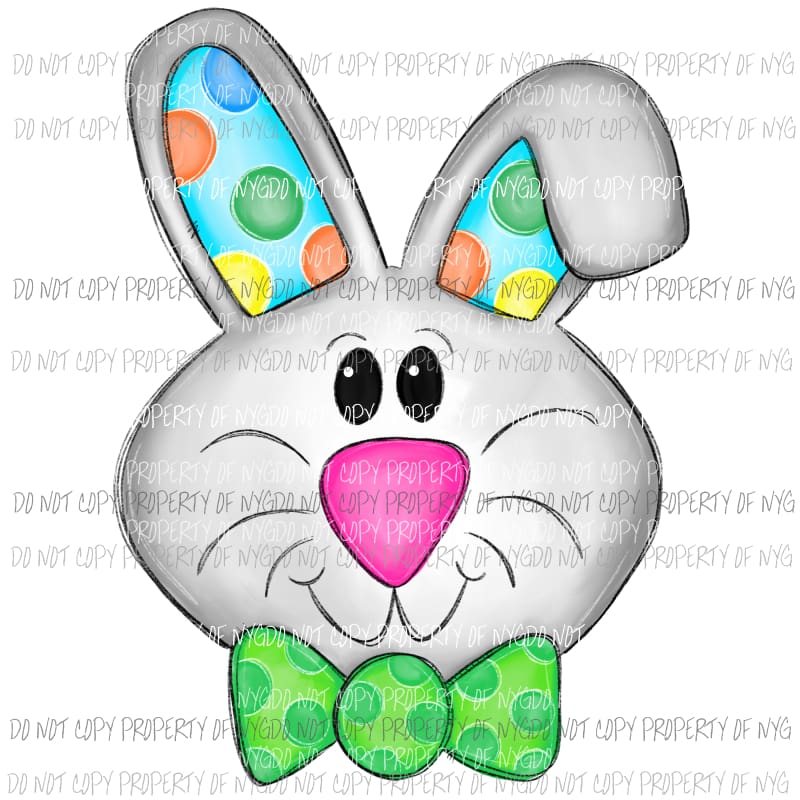 Boy Easter Bunny watercolor Sublimation transfers Heat Transfer