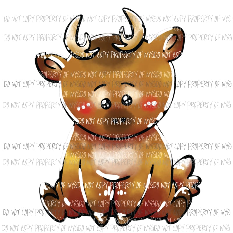 Boy Reindeer Sublimation transfers Heat Transfer