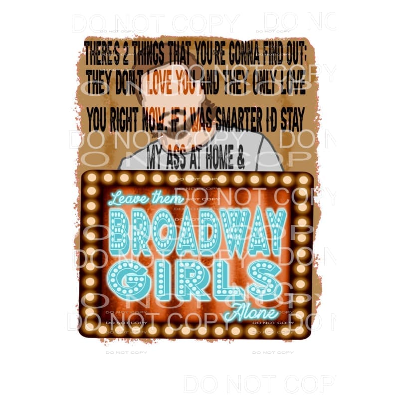 Broadway # 4025 Sublimation transfers - Heat Transfer
