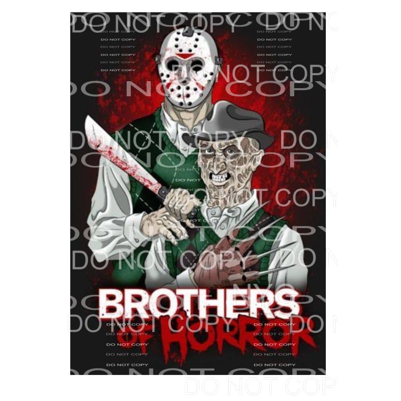 Brothers of Horror Freddie Sublimation transfers - Heat