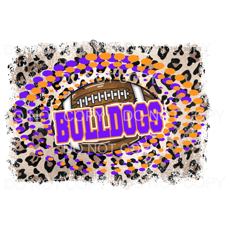 BULLDOGS football # 537 Sublimation transfers - Heat