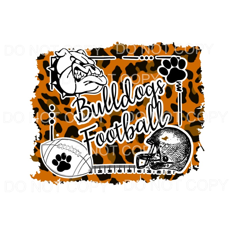 Bulldogs Football you choose color in drop down menu