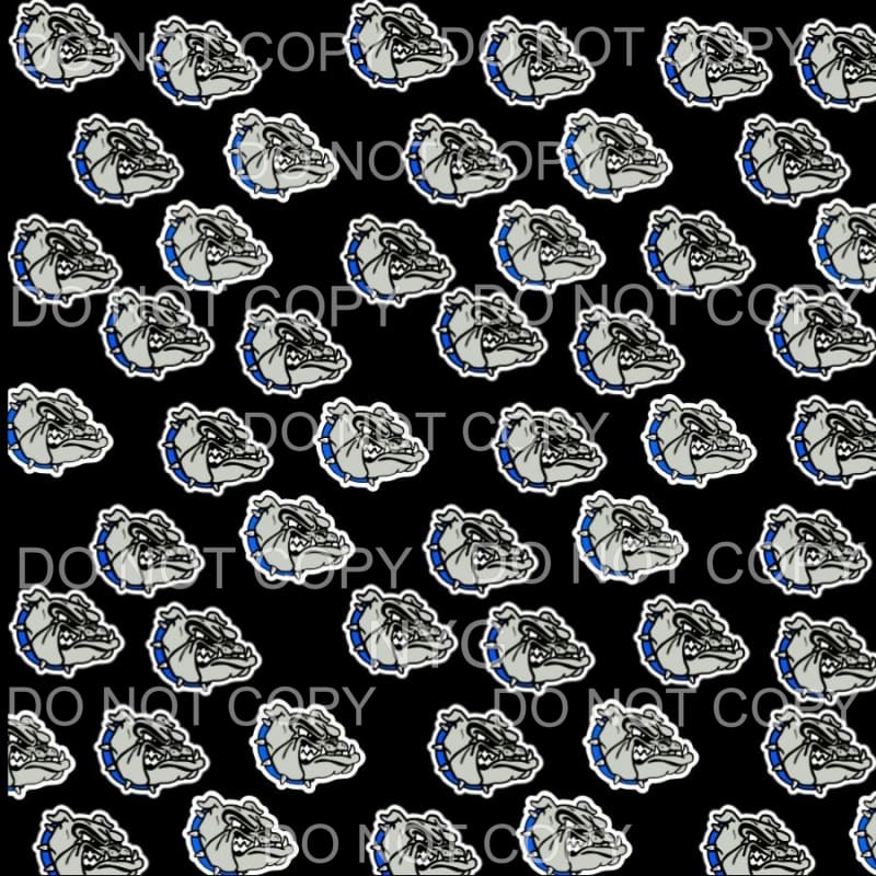 Bulldogs sheet Royal Blue # 31 Sublimation transfers - Heat