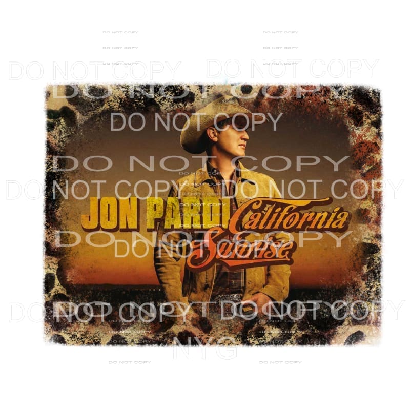 California Sunrise John Pardi Leopard Frame Sublimation