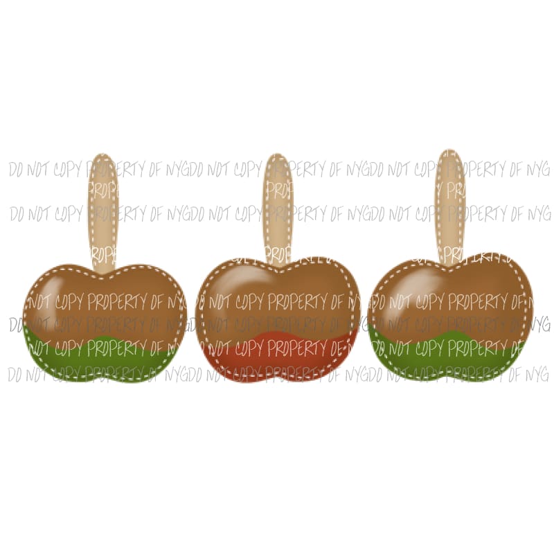 Caramel Apples Sublimation transfers Heat Transfer