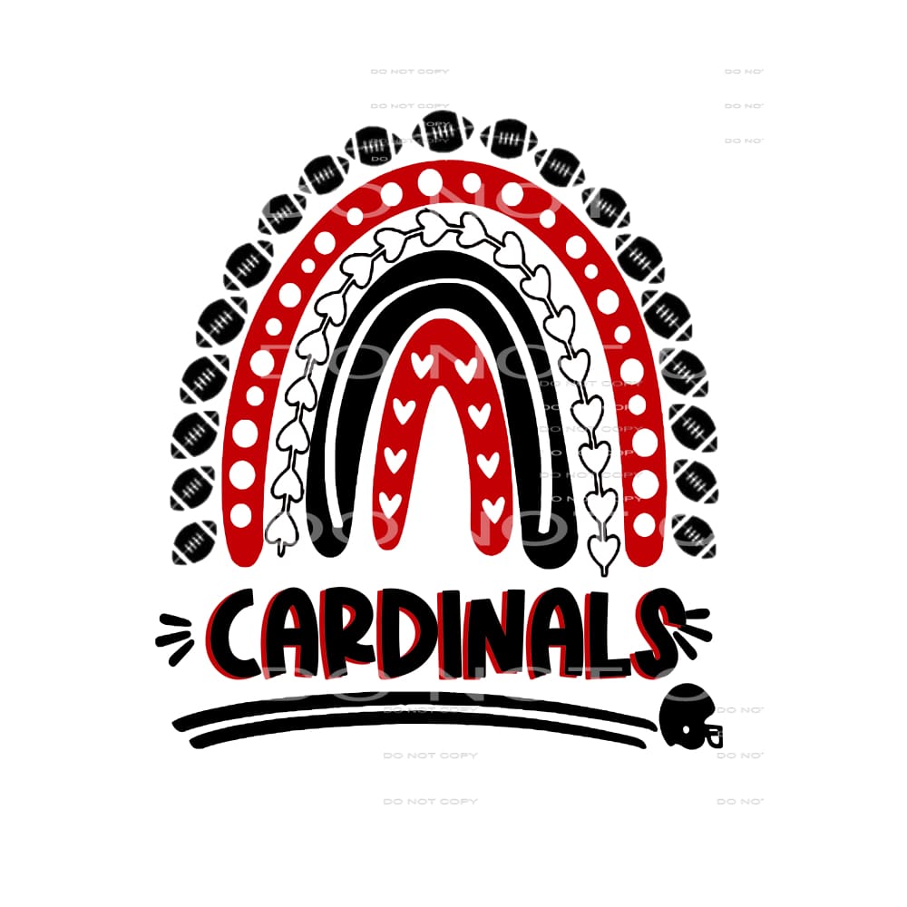 Cardinals Football # 1050 Sublimation transfers - Heat