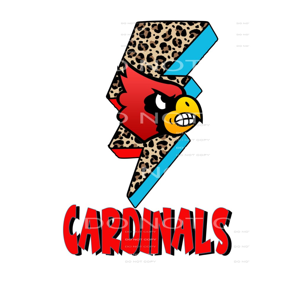 Cardinals Lightning bolt # 55065 Sublimation transfers -