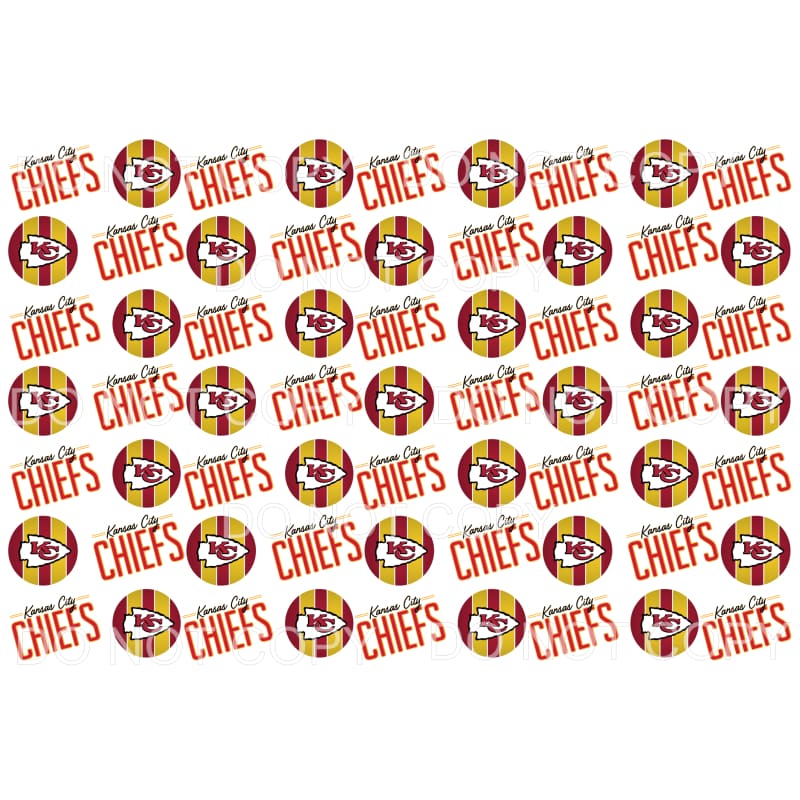 Chiefs Background sheet # 4 Sublimation transfers - Heat