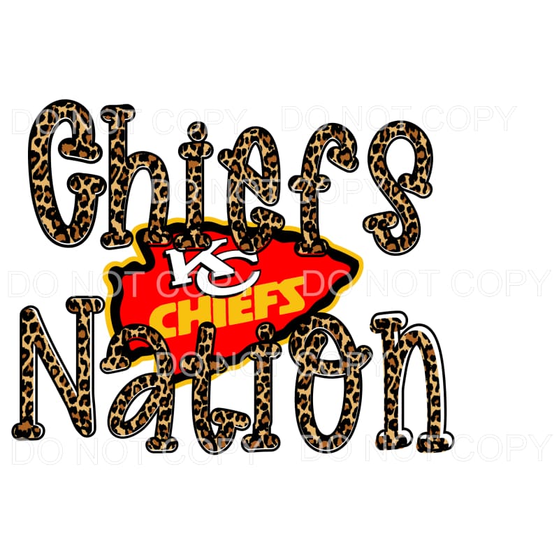 Chiefs Nation # 1 KC Chiefs Sublimation transfers - Heat