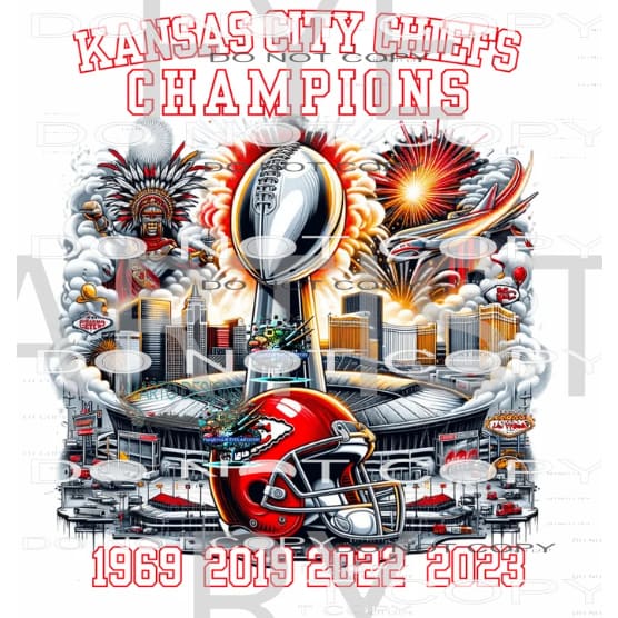 Chiefs Superbowl 18 Sublimation transfers - Heat Transfer