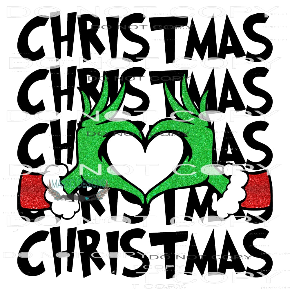 Christmas #7127 Sublimation transfers - Heat Transfer