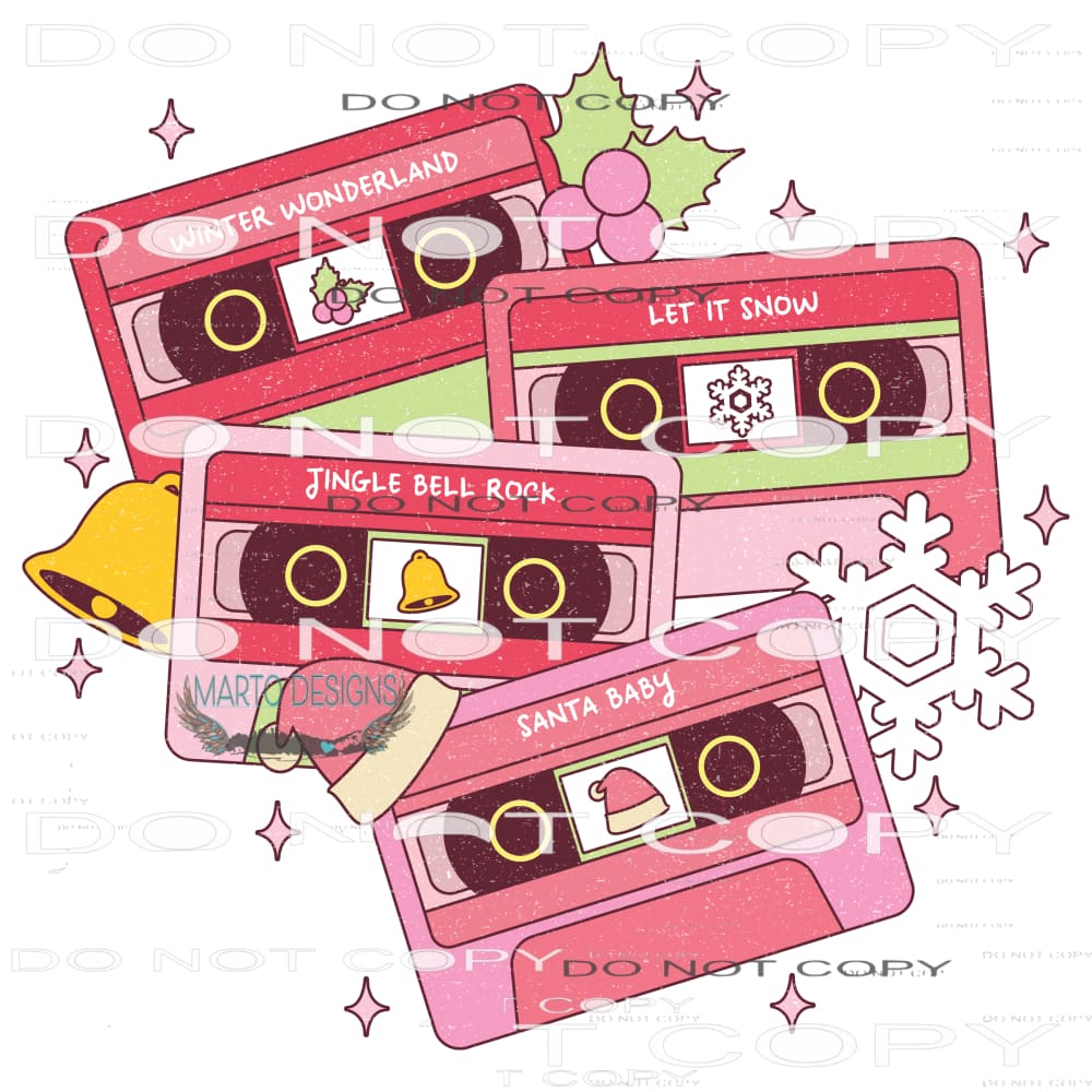 Christmas Songs #7996 Sublimation transfers - Heat Transfer