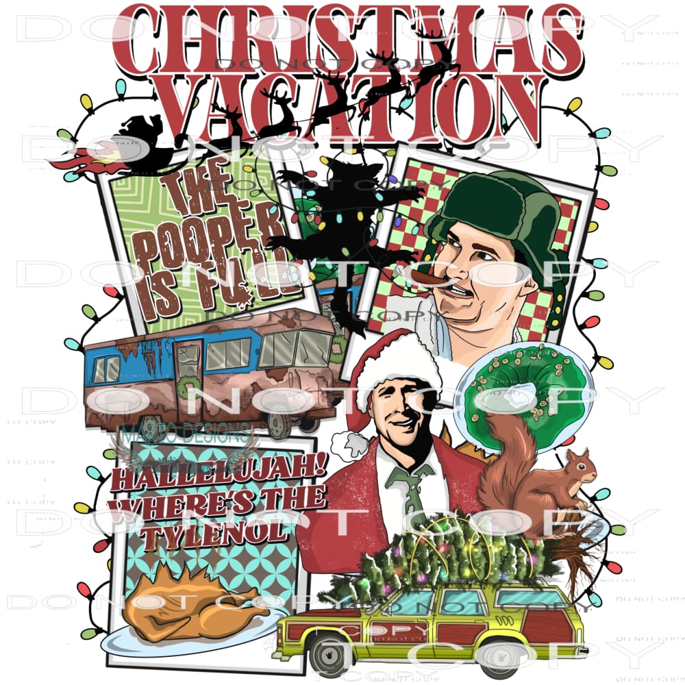 Christmas Vacation #8455 Sublimation transfers - Heat