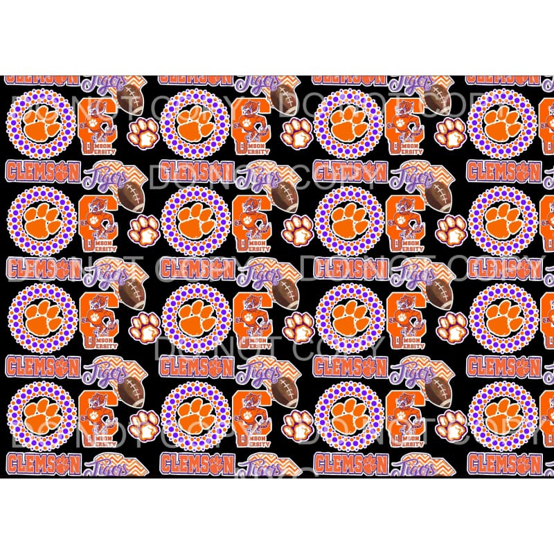 Clemson University Tigers Football South Carolina Orange