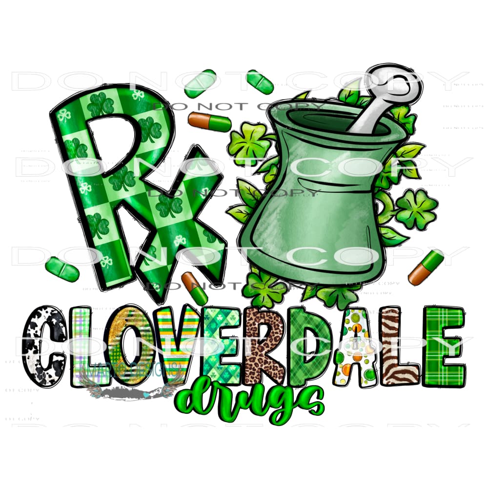 Cloverdale Drugs #9702 Sublimation transfers - Heat Transfer