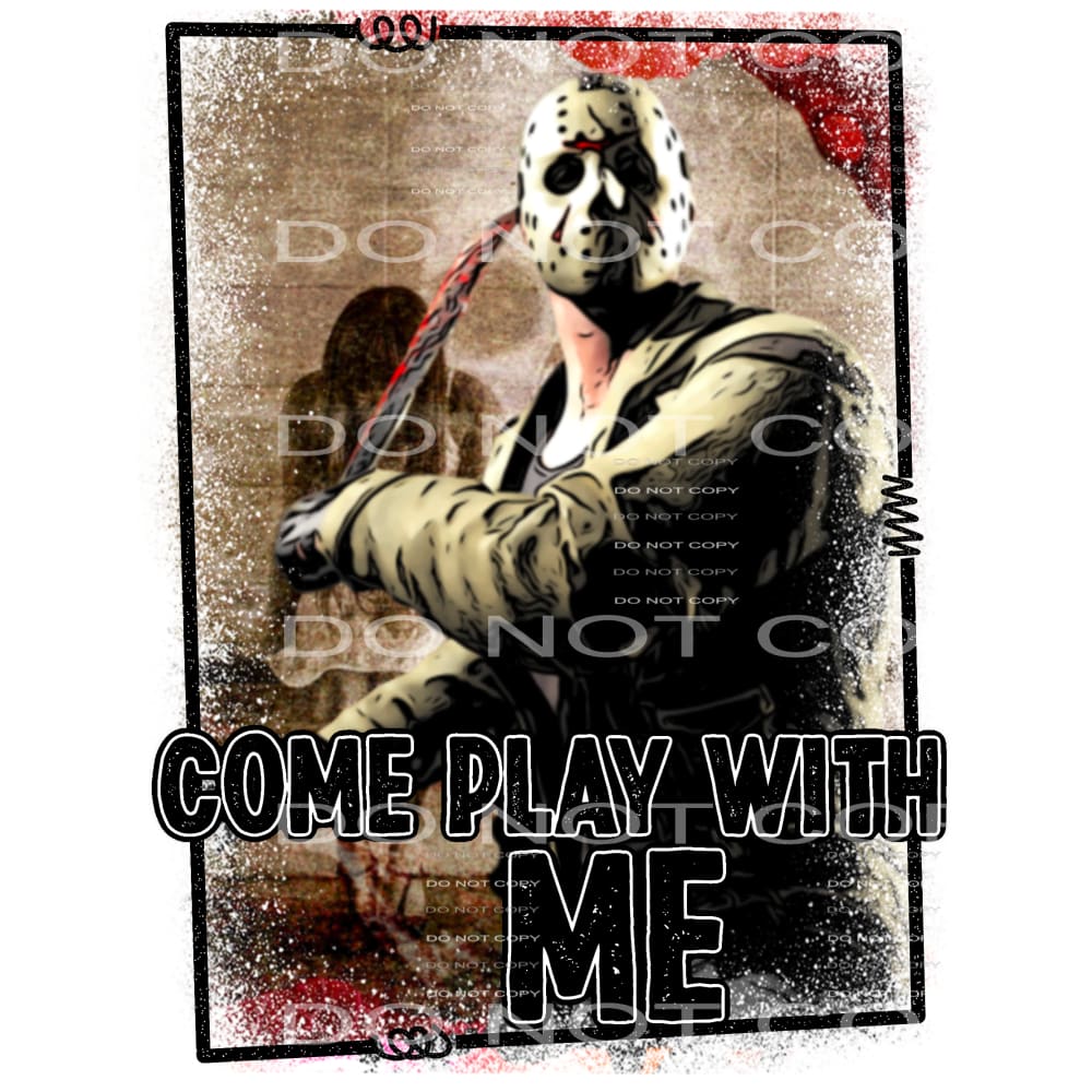 come play with me #7638 Sublimation transfers - Heat