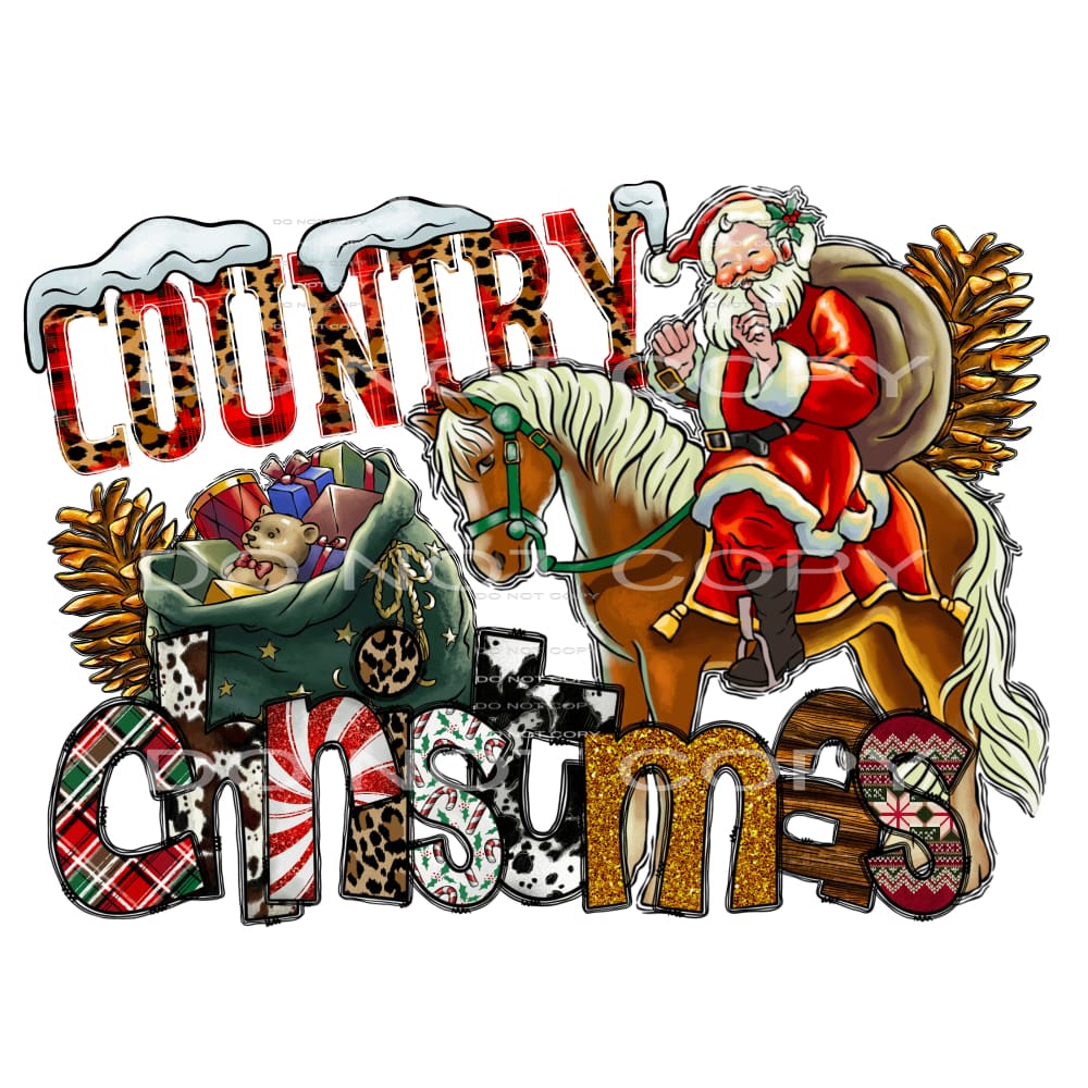 Country Christmas # 2128 Sublimation transfers - Heat