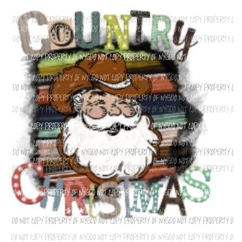 country christmas Sublimation transfers Heat Transfer