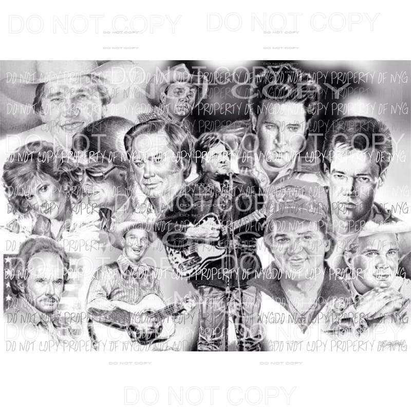 Country Music Sublimation transfers Heat Transfer