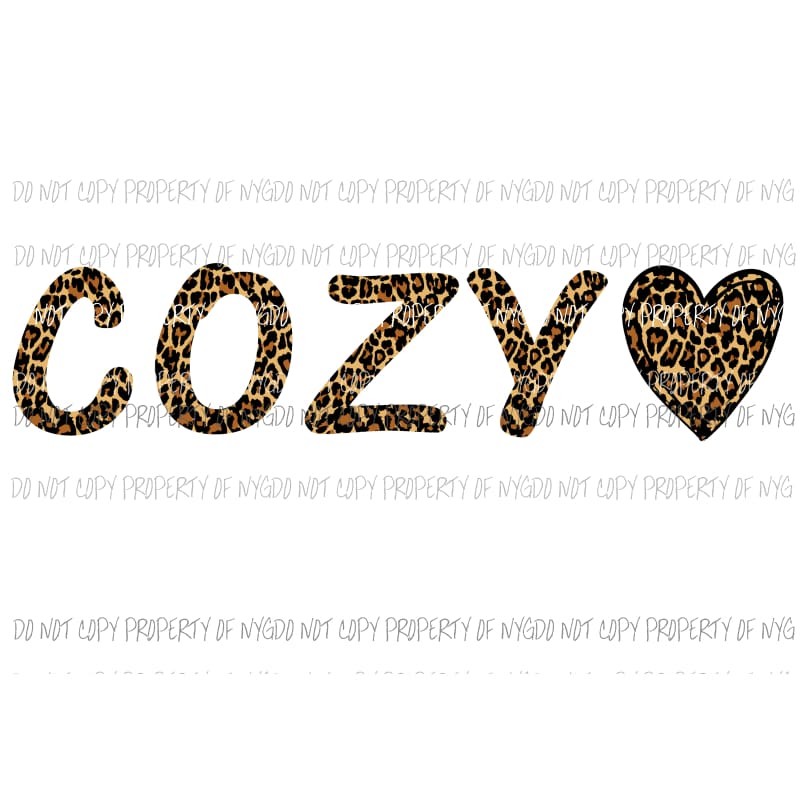 Cozy ONE Sublimation transfers Heat Transfer