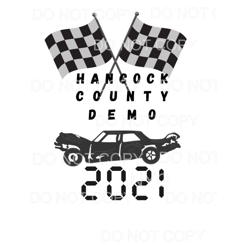 Custom Hancock County Demo Sublimation transfers - Heat