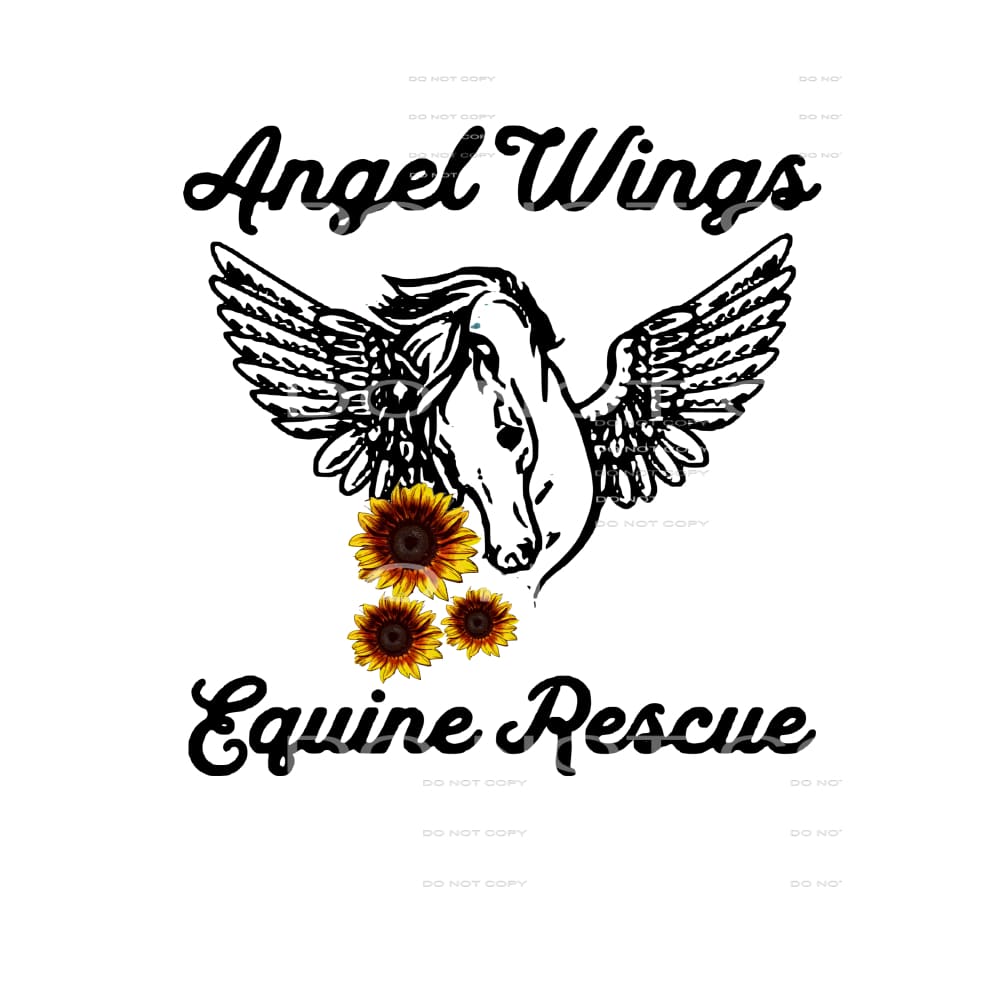 custom horse angel wings # 10068 Sublimation transfers -