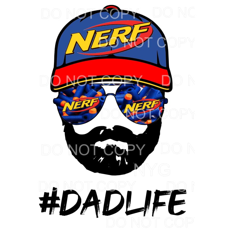 Dad Life Nerf Hat Aviators #2 Sublimation transfers - Heat