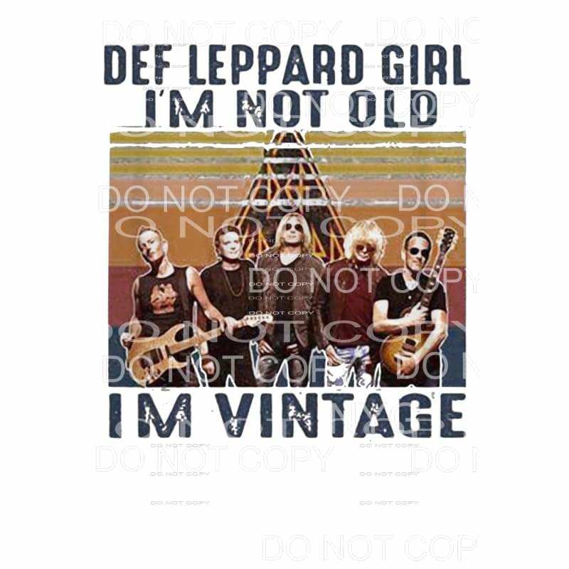 Def Leppard Girl # 567 Sublimation transfers - Heat Transfer
