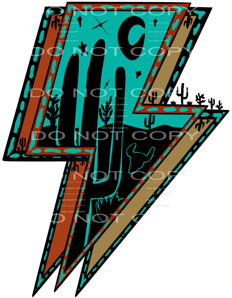 Desert turquoise lightning # 7457 Sublimation transfers -