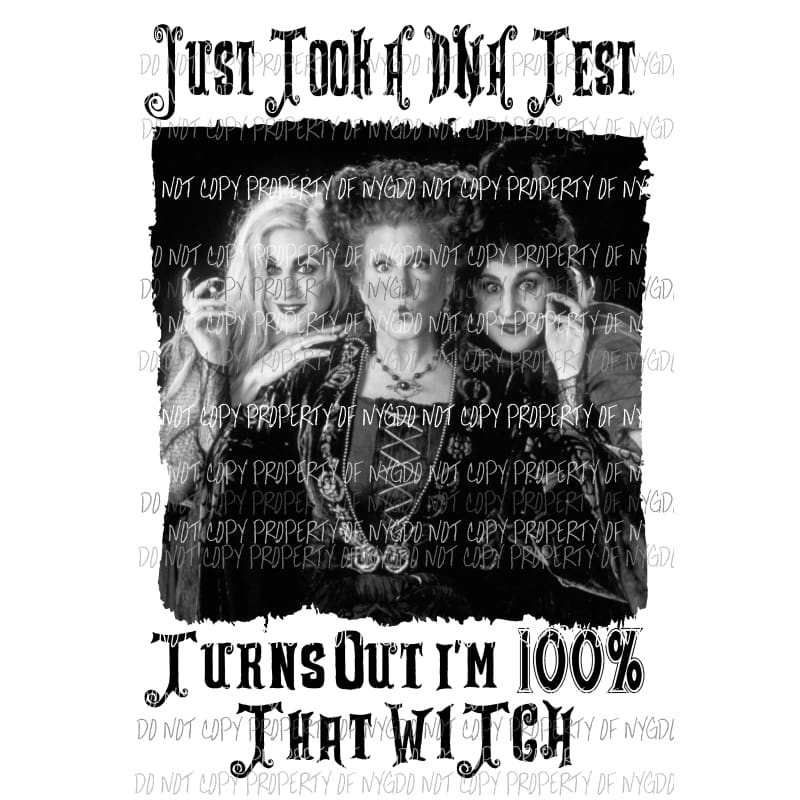 DNA Hocus Pocus witch Digital File