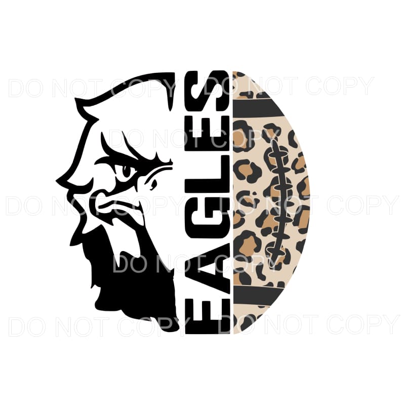 Eagles Football Leopard #240 Sublimation transfers - Heat