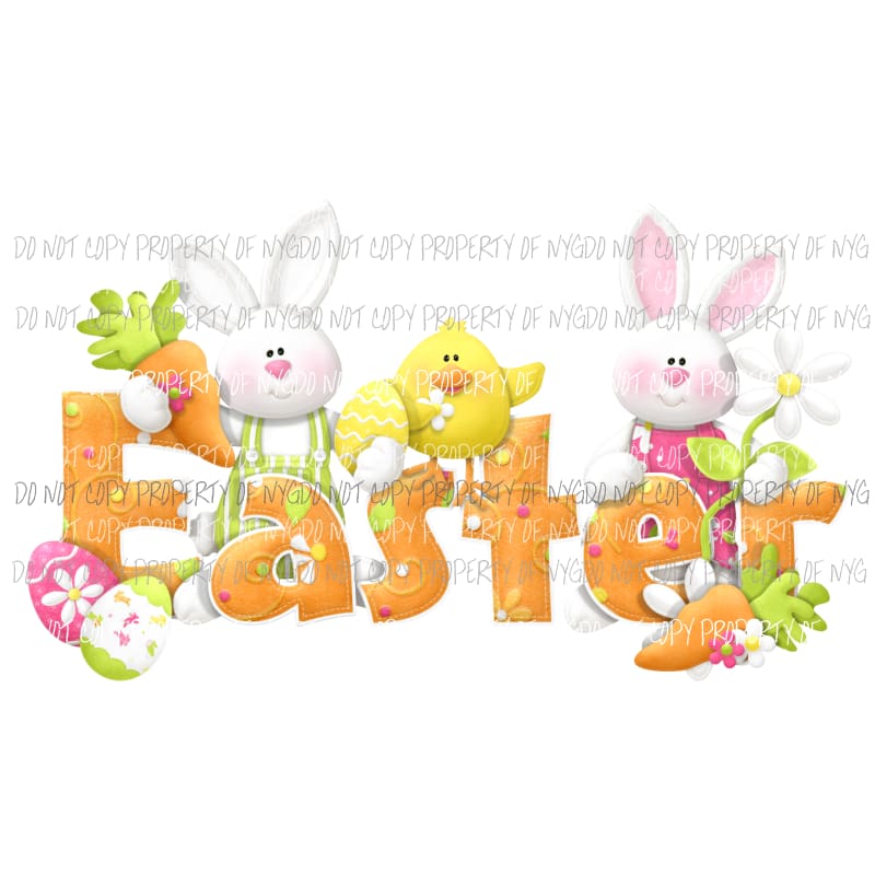Easter Sublimation transfers Heat Transfer
