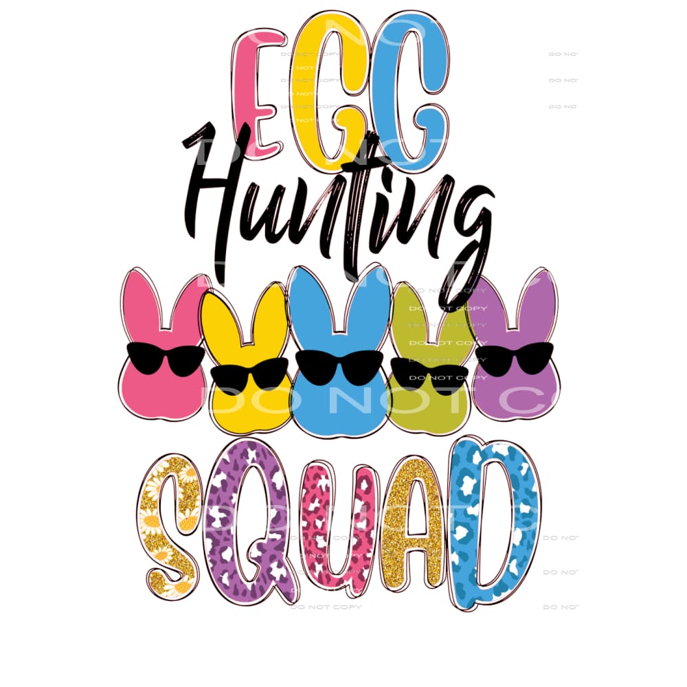 egg hunting squad #6078 Sublimation transfers - Heat