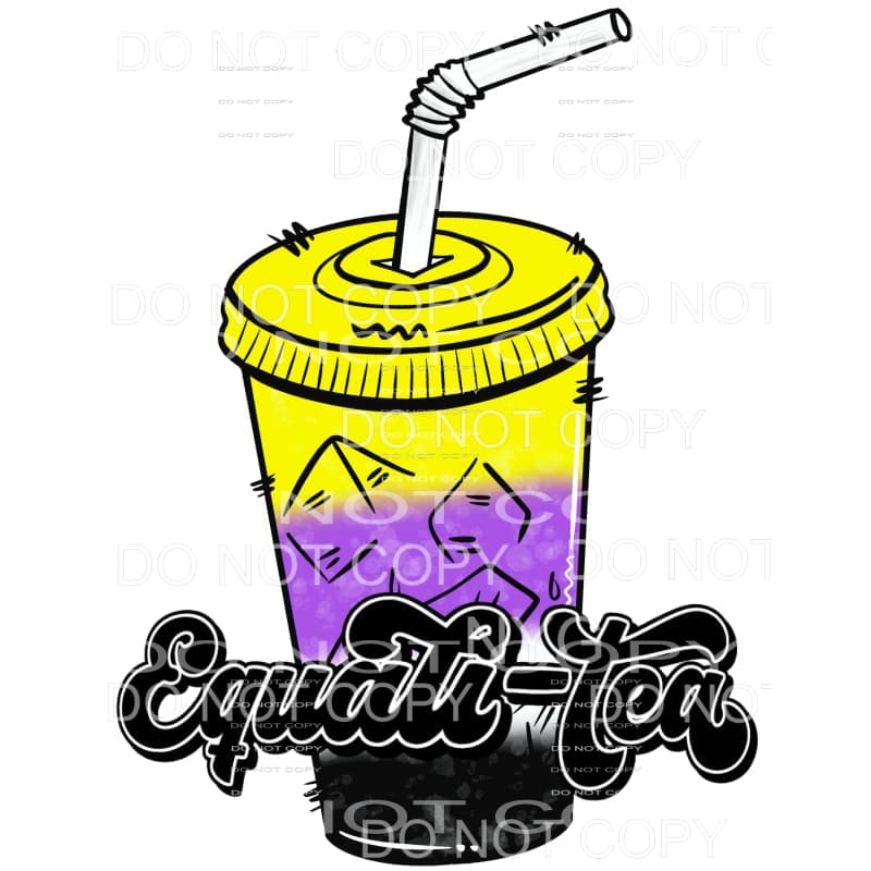 Equali-tea Tumbler Pride #3 Sublimation transfers - Heat