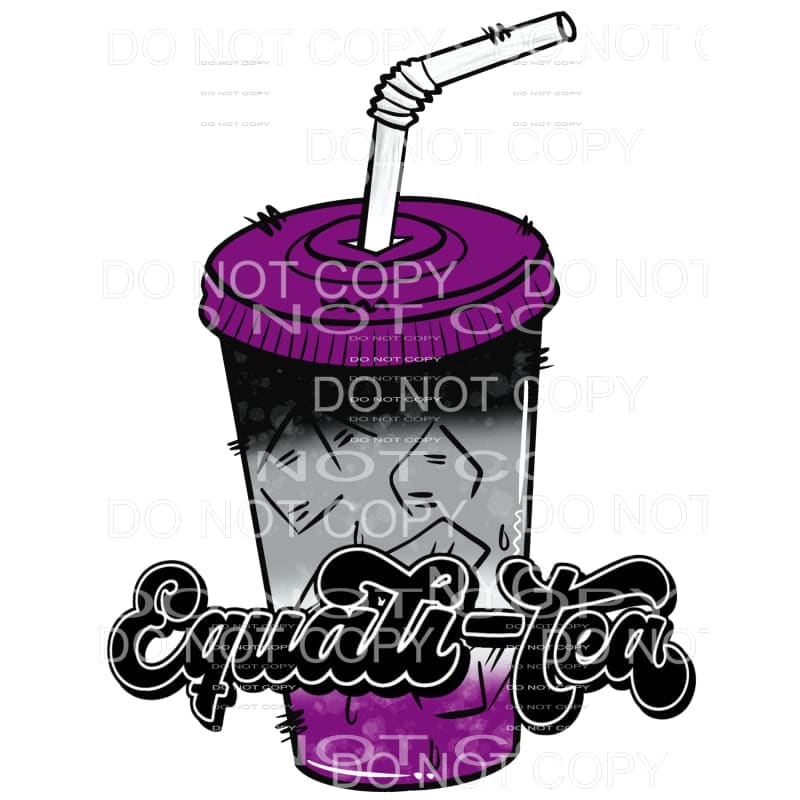 Equali-tea Tumbler Pride #5 Sublimation transfers - Heat