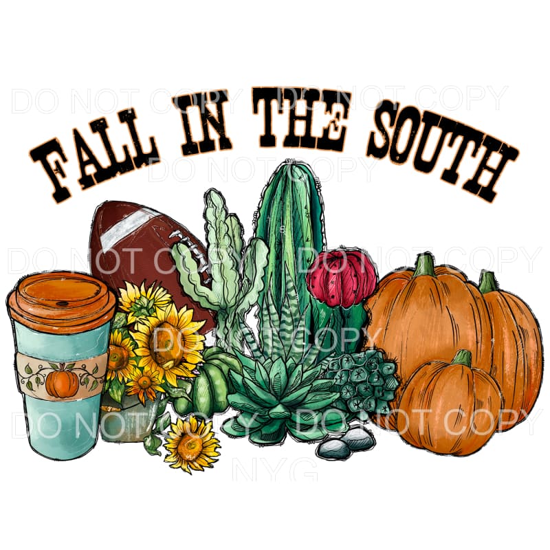 Fall In The South Football Cactus # 586 Sublimation
