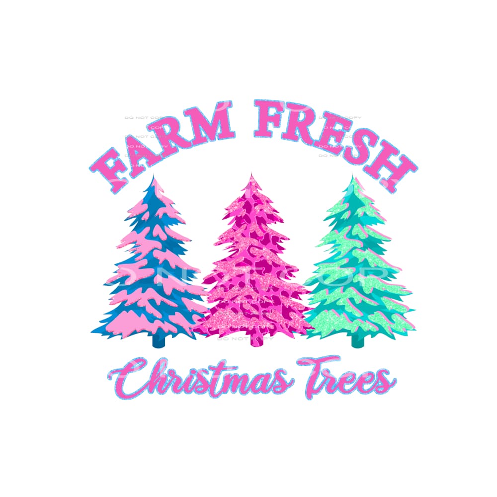 farm Fresh Christmas Trees # 2068 Sublimation transfers -
