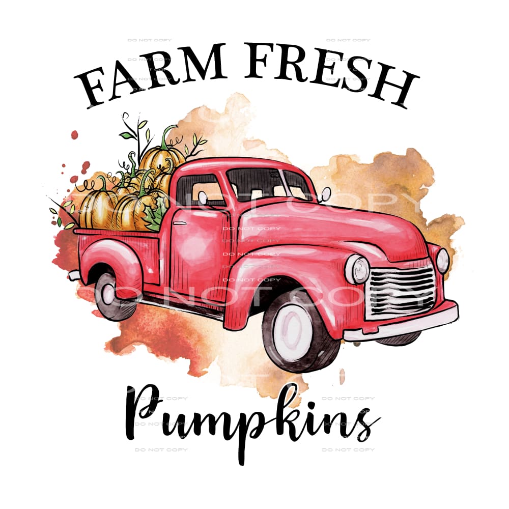farm fresh pumpkins #7561 Sublimation transfers - Heat