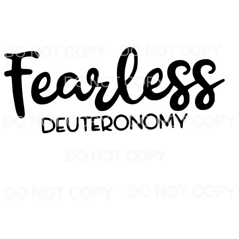 Fearless Deuteronmy Sublimation transfers - Heat Transfer