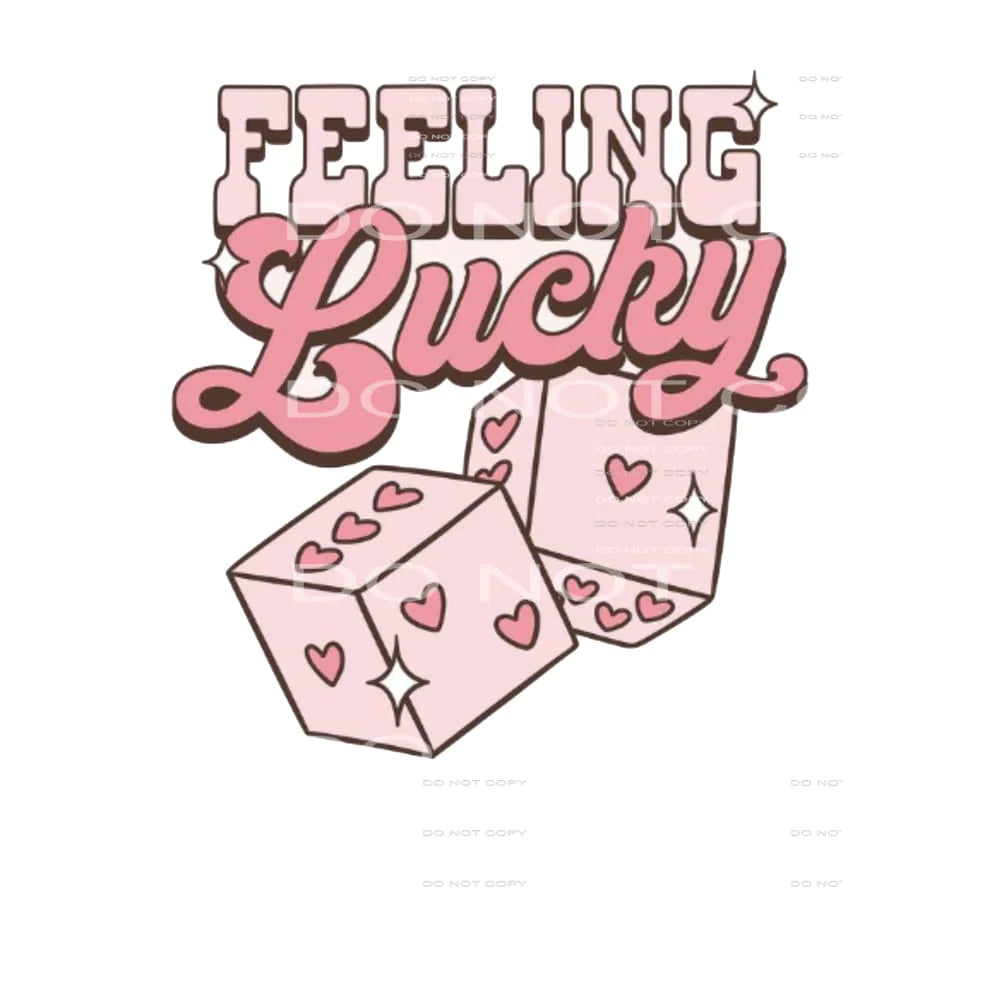 Feelin Lucky Hearts # 2304 Sublimation transfers - Heat