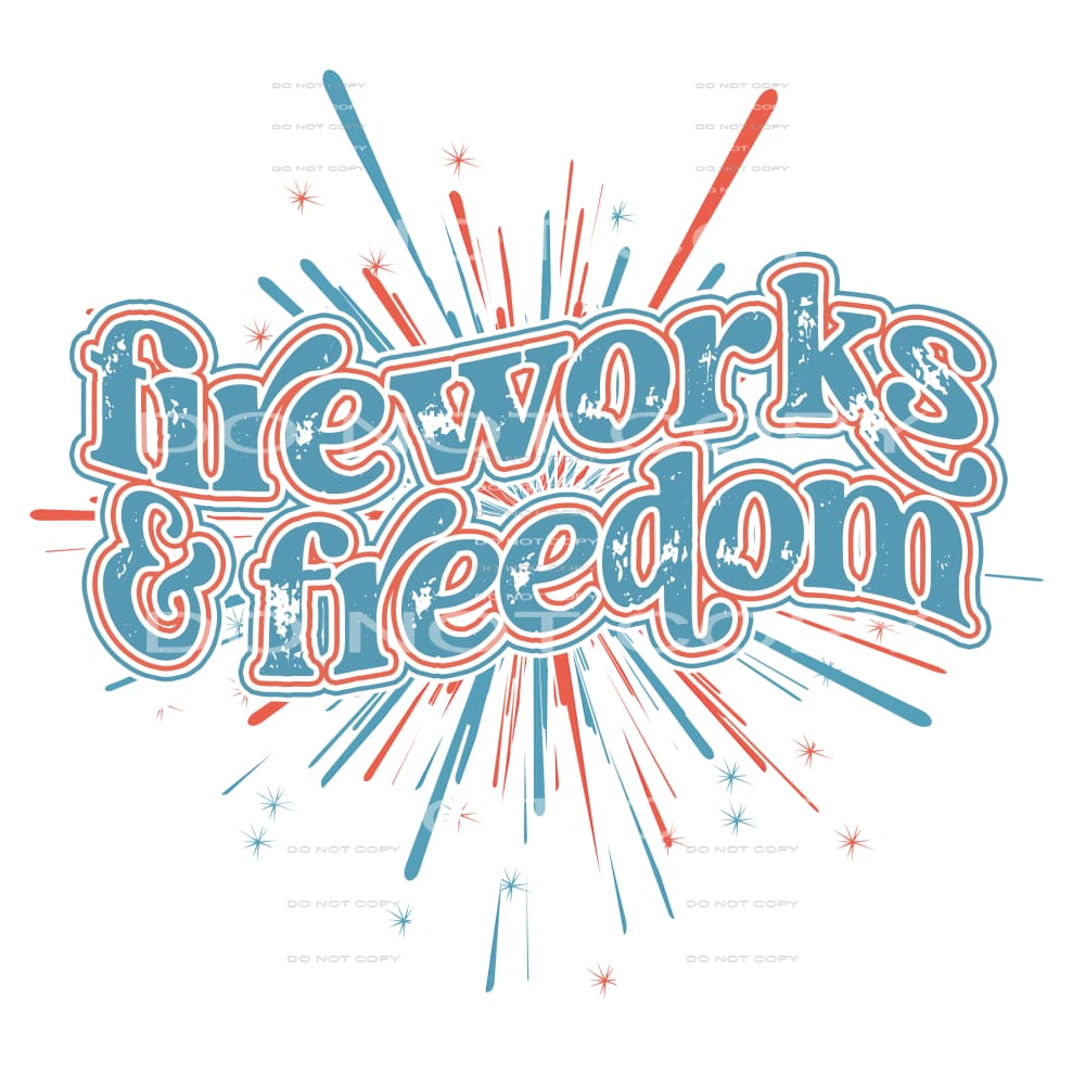 fireworks and freedom #6797 Sublimation transfers - Heat