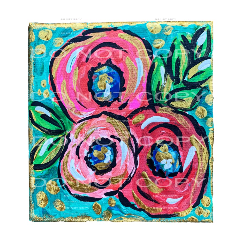 floral #4195 Sublimation transfers - Heat Transfer